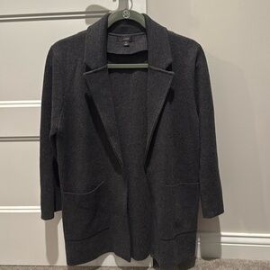 J Crew Sophie open-front sweater-blazer, size S, dark gray